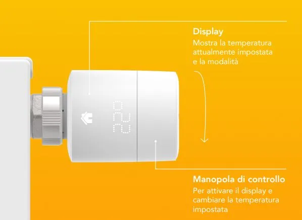 valvola termostatica tado controllo manuale